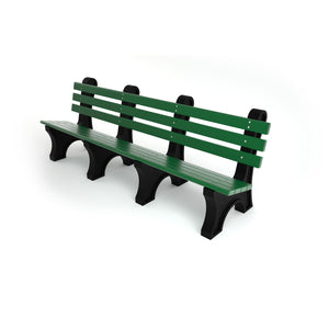 Frog Furnishings Comfort Park Avenue Resinwood Outdoor Bench, 8Ft. Long