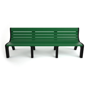 Frog Furnishings Newport Resinwood Outdoor Bench, 8 Ft. Long