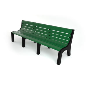 Frog Furnishings Newport Resinwood Outdoor Bench, 8 Ft. Long