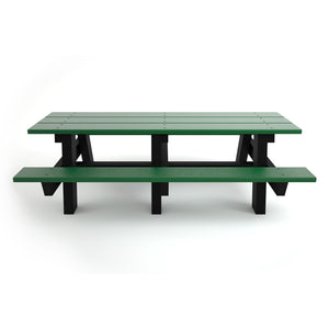 Frog Furnishings A-Frame Resinwood Outdoor Picnic Table, 8 Ft. Long