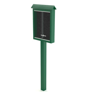 Frog Furnishings Resinwood Small Standard Message Center with One Post