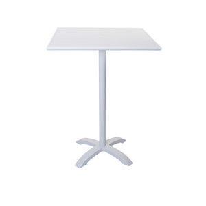 Beachcomber Bali Outdoor/Indoor 36" Square Aluminum Bar Height Table