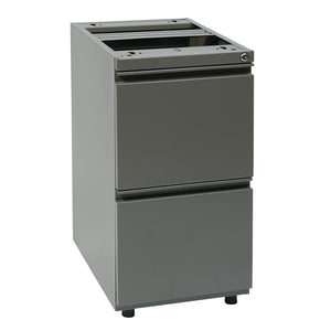 Heavy Duty 22" Open Top Pedestal With 2 File Drawers