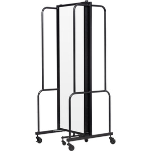 Robo Whiteboard Room Divider with Black Frame, 6' Height, 3 Sections