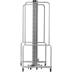Robo Clear Acrylic Room Divider with Grey Frame, 6' Height, 5 Sections