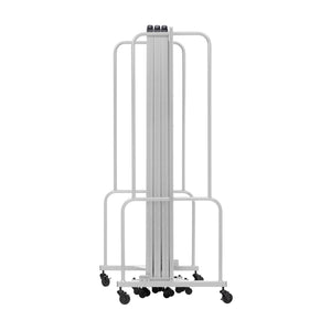 Robo Room Divider with PET Tackable Panels, Grey Frame, 6' Height, 7 Sections