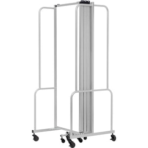 Robo Whiteboard Room Divider with Grey Frame, 6' Height, 7 Sections