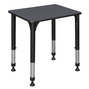 18.5" x 26" Rectangle Height Adjustable Collaborative School Desk