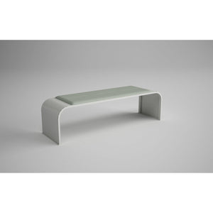 Respit Painted Steel Bench with Cushion