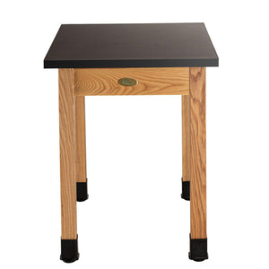 Personal Science Lab Table, Wood Frame, 24"x30"x36" H, Chemical Resistant Top