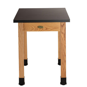 Personal Science Lab Table, Wood Frame, 24"x30"x30" H, Phenolic Top