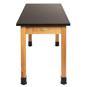 Science Lab Table, Wood Frame, 24"x72"x36"H, Trespa Top