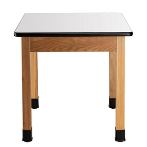 Personal Science Lab Table, Wood Frame, 30"x30"x30" H, Whiteboard Top