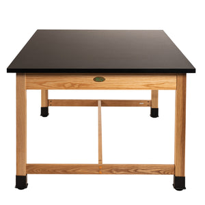 Science Lab Table, Wood Frame, 42"x60"x30"H, Trespa Top