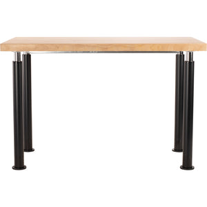 Designer Series Adjustable Height Science Table, 24" x 60" x 27"-42" H, Butcherblock Top