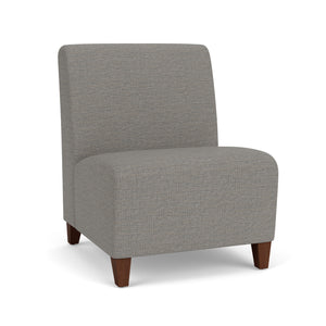 Siena Collection Reception Seating, Armless Oversize Guest Chair, 500 lb. Capacity, Designer Fabric Upholstery, FREE SHIPPING