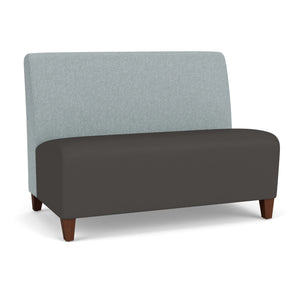 Siena Collection Reception Seating, Armless Loveseat, Healthcare Vinyl Upholstery, FREE SHIPPING