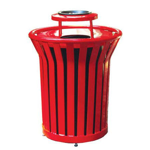 32 Gallon Welded Receptacle with Ash Bonnet Lid