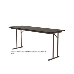 Off Set Leg Folding Seminar Table, 3/4" High Pressure Top, 24 x 96