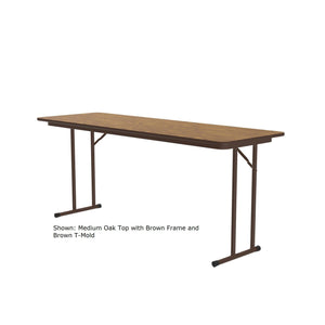Off Set Leg Folding Seminar Table, 3/4" High Pressure Top, 24 x 72