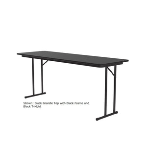 Off Set Leg Folding Seminar Table, 3/4" High Pressure Top, 24 x 96
