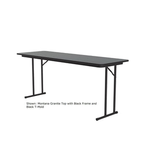 Off Set Leg Folding Seminar Table, 3/4" High Pressure Top, 24 x 96