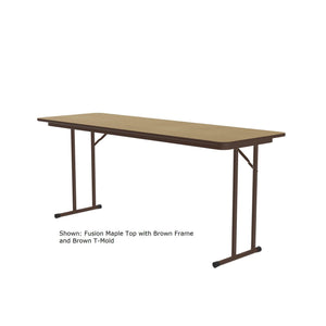 Off Set Leg Folding Seminar Table, 3/4" High Pressure Top, 24 x 96