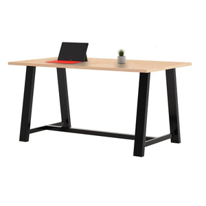 Midtown Table, Counter Height, 36" x 84" x 36"H, Urban Loft Solid Wood Top, 72" Base, FREE SHIPPING