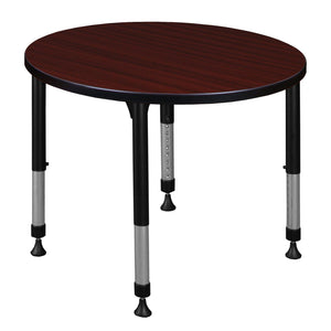 Kee 30" Round Height Adjustable Classroom Activity Table