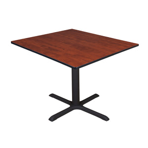 Cain 48" Square X-Base Breakroom Table, 29" Dining Height