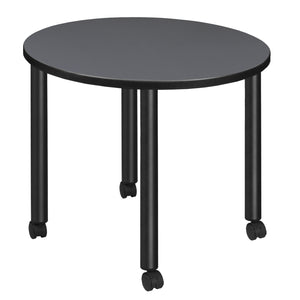 Kee 30" Round Mobile Breakroom Table