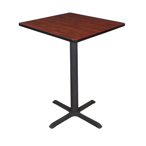 Cain 30" Square X-Base Cafe Table, 42" Standing/Bar Height