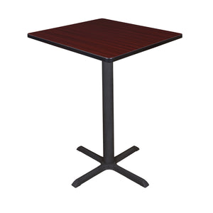 Cain 30" Square X-Base Cafe Table, 42" Standing/Bar Height
