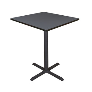 Cain 36" Square X-Base Cafe Table, 42" Standing/Bar Height