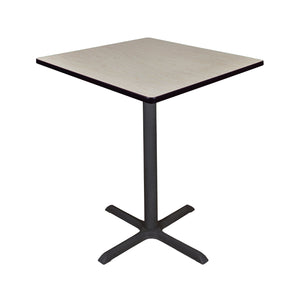 Cain 36" Square X-Base Cafe Table, 42" Standing/Bar Height