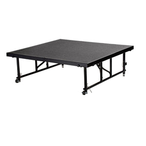 Height Adjustable 4' x 8' TransFix Stage Platform, 24"-32" H, Carpet Surface