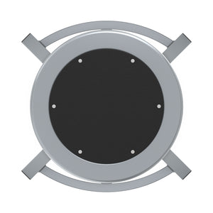 Titan Stool, Steel Seat with Black Poly Center, 24" H