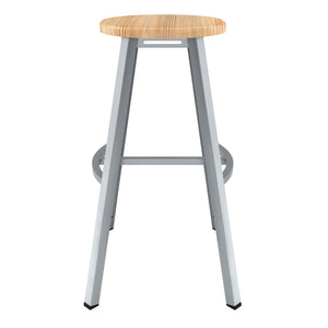 Titan Stool, Solid Oak Seat, 30" H