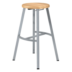 Titan Stool, Solid Oak Seat, 30" H
