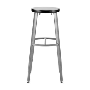 Titan Adjustable Height Stool, Laminate Seat with Particleboard Core/T-Mold Edge, 30-38" Seat Height
