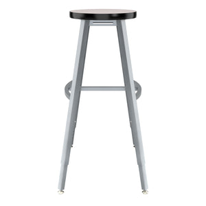 Titan Adjustable Height Stool, Laminate Seat with Particleboard Core/T-Mold Edge, 30-38" Seat Height