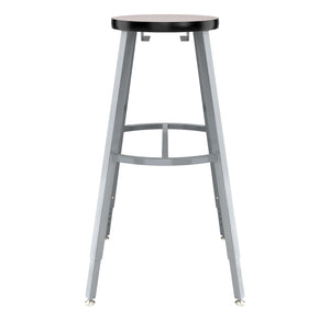 Titan Adjustable Height Stool, Laminate Seat with Particleboard Core/T-Mold Edge, 30-38" Seat Height