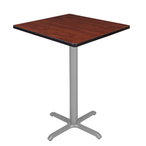Cain 30" Square X-Base Cafe Table, 42" Standing/Bar Height