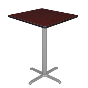 Cain 30" Square X-Base Cafe Table, 42" Standing/Bar Height