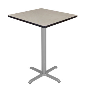 Cain 30" Square X-Base Cafe Table, 42" Standing/Bar Height