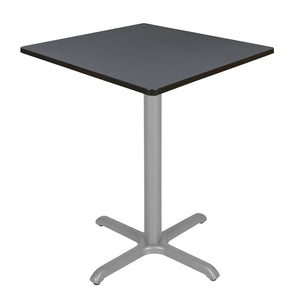 Cain 36" Square X-Base Cafe Table, 42" Standing/Bar Height