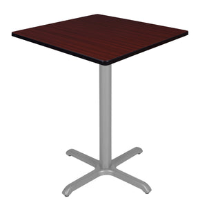 Cain 36" Square X-Base Cafe Table, 42" Standing/Bar Height
