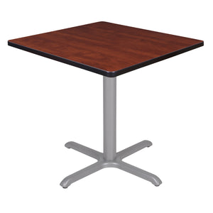 Cain 30" Square X-Base Breakroom Table, 29" Dining Height