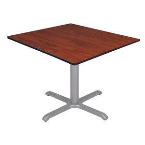 Cain 48" Square X-Base Breakroom Table, 29" Dining Height