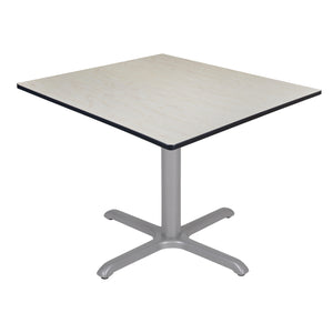 Cain 48" Square X-Base Breakroom Table, 29" Dining Height